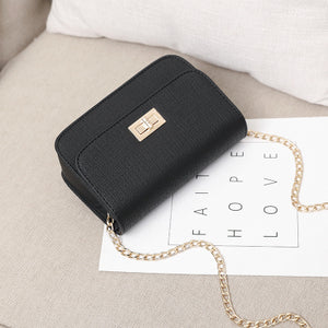 Women Small Flap Luxury Cross-body Lock Shoulder Bag