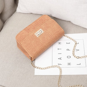 Women Small Flap Luxury Cross-body Lock Shoulder Bag