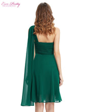 Load image into Gallery viewer, One Shoulder Ruffles Padded Chiffon Cocktail Dresses