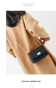 Women Small Flap Luxury Cross-body Lock Shoulder Bag