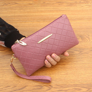 Ladies Wallet Women PU Leather Tassel Clutch Bag