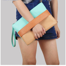 Load image into Gallery viewer, Candy Color Leather Women Bag Day Clutches Handbag Bolsa Feminina Wristlets Bags