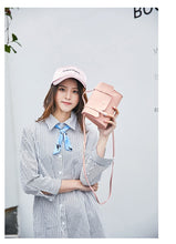 Load image into Gallery viewer, Fashion Solid Color PU Leather Shoulder Bag Cute Wild of the slung small Square