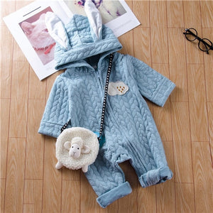 Blue Toddler Fashion Long Newborn Baby Clothes