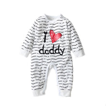 Load image into Gallery viewer, Kiddie White Baby Letter Print Striped kids Clothes