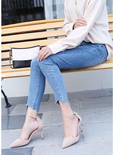 New Casual Flock Pointed Toe Shoes