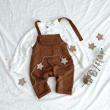 Load image into Gallery viewer, Newborn Baby Boys Girls Solid Dungarees Bib Infant Overalls Kids Clothes