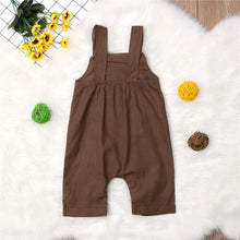 Load image into Gallery viewer, Newborn Baby Boys Girls Solid Dungarees Bib Infant Overalls Kids Clothes