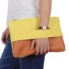 Load image into Gallery viewer, Candy Color Leather Women Bag Day Clutches Handbag Bolsa Feminina Wristlets Bags