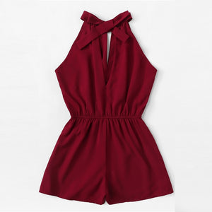 Drawstring Waist Knot Back Jumpsuit