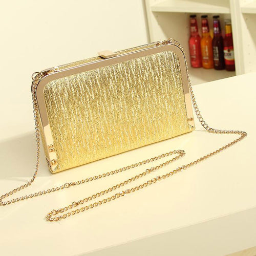 Evening Party Bags Fashion Gold Silver shoulder cross body bag