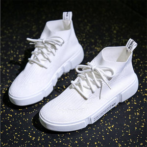 Women Sport Sneakers Health Lace up Walking White Shoes