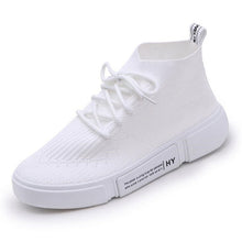 Load image into Gallery viewer, Women Sport Sneakers Health Lace up Walking White Shoes