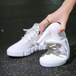 Women Sport Sneakers Health Lace up Walking White Shoes