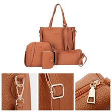 Load image into Gallery viewer, Fashion PU Leather Women&#39;s Shoulderbag +Casual Tote + Lady Handbag +Card Coin Bags