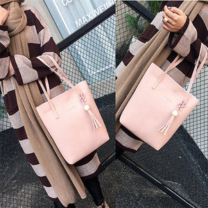 3PCS Large Women's Designer PU Leather Style Mummy Bags