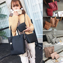 Load image into Gallery viewer, 3PCS Large Women&#39;s Designer PU Leather Style Mummy Bags