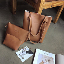 Load image into Gallery viewer, 3PCS Large Women&#39;s Designer PU Leather Style Mummy Bags