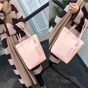 3PCS Large Women's Designer PU Leather Style Mummy Bags