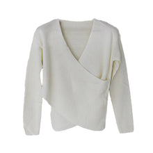 Load image into Gallery viewer, Women V Neck Design Pure Color Warm Fashion Knitwear Soft Sweater